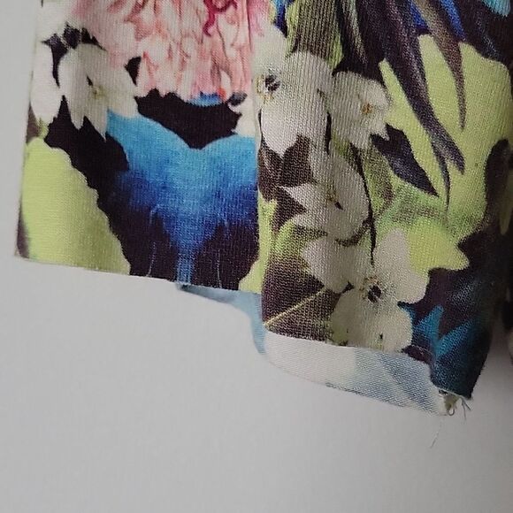 NEW Sam Lavi Nola Bodycon Dress XS Floral Print Midi Sexy Midi Coquette Boho - Picture 5 of 12